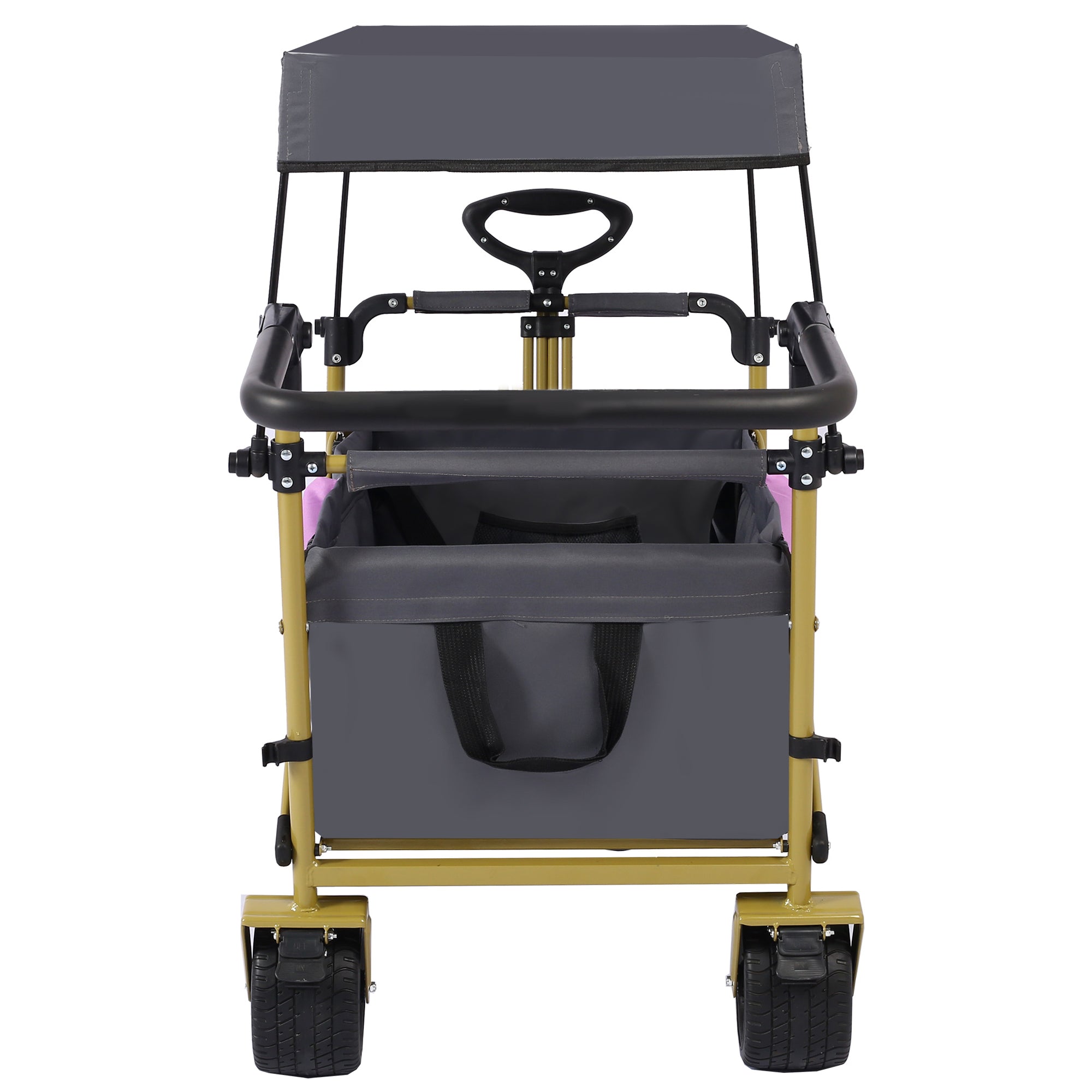 Collapsible Folding Wagon with Removable Canopy, Heavy Duty Foldable Wagon Utility Cart for Garden, Camping, Grocery Cart, Beach Wagon Cart with Wheels and Rear Storage, Camouflage Collapsible Folding Wagon with Removable Canopy, Heavy Duty Foldable Wagon Utility Cart for Garden, Camping, Grocery Cart, Beach Wagon Cart with Wheels and Rear Storage, Camouflage
